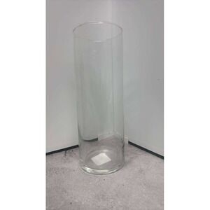 Libbey‎ 895 Florero Clear Glass Cylinder Vase 9.5 In